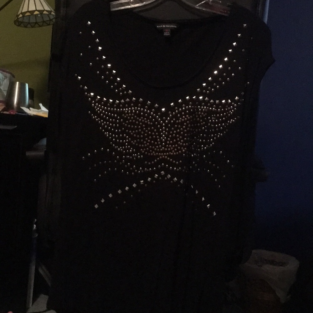 Black Embellished T-shirt